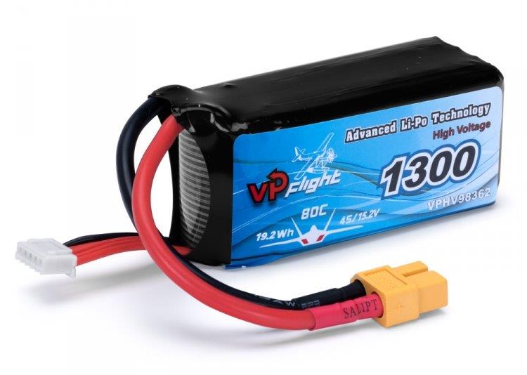 VAPEX Li-Po Batteri 4S 15.2V(HV) 1300mAh 80C XT60-kontakt