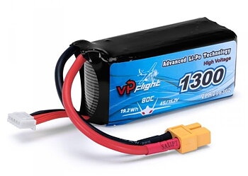 VAPEX Li-Po Batteri 4S 15.2V(HV) 1300mAh 80C XT60-kontakt