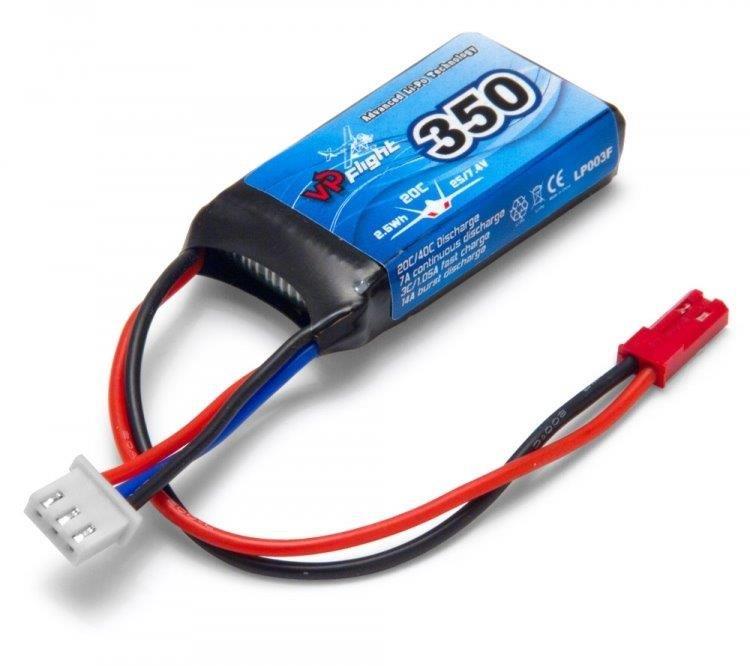 VAPEX Li-Po Batteri 2S 7.4V 350mAh 20C JST-RCY (BEC)