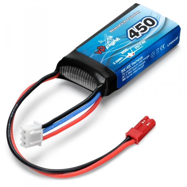 VAPEX Li-Po Batteri 2S 7.4V 450mAh 20C BEC-Kontakt
