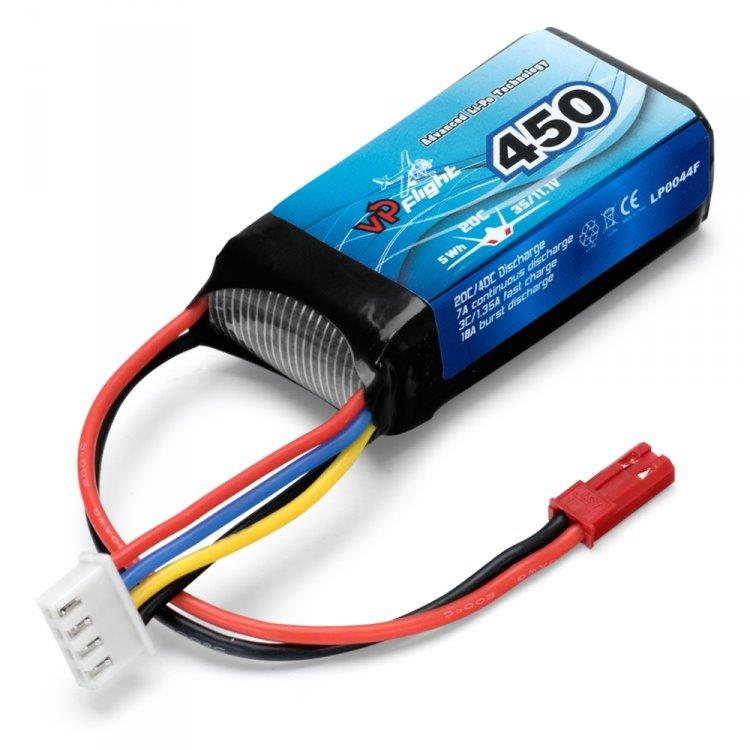 VAPEX Li-Po Batteri 3S 11.1V 450mAh 20C BEC-Kontakt