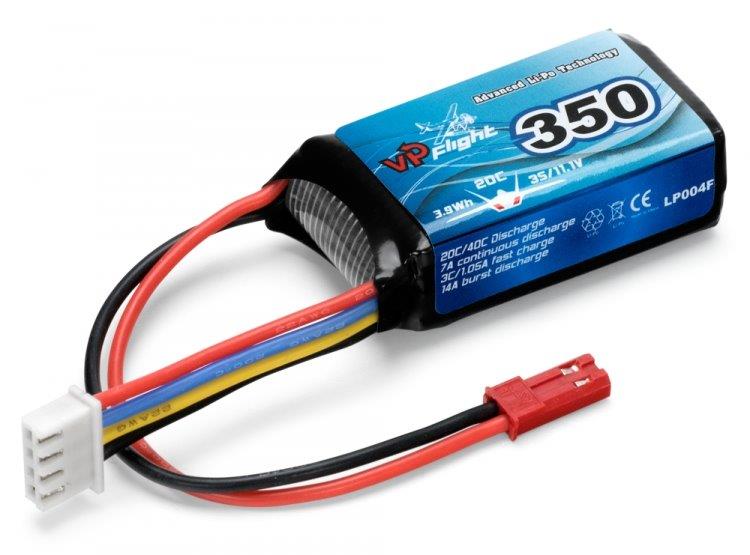 VAPEX Li-Po Batteri 3S 11.1V 350mAh 20C BEC-Kontakt