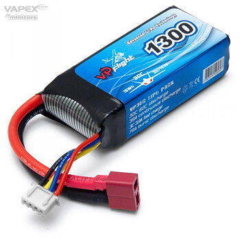 VAPEX Li-Po Batteri 3S 11.1V 1300mAh 30C T-Kontakt