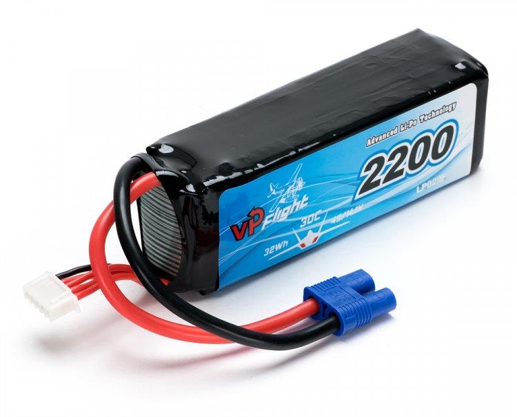 VAPEX Li-Po Batteri 4S 14.8V 2200mAh 30C EC3-Kontakt