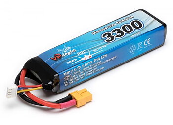 VAPEX Li-Po Batteri 3S 11.1V 3300mAh 25C XT60-Kontakt