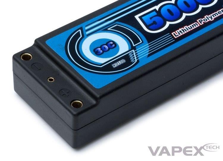 VAPEX LiPo 2S 7.4V 5000mAh 30C Hard T-kontakt - 3