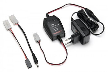 Laddare 4-10 NiMH 500mA Tamiya & Futaba 3.5x1.6mm RX/TX