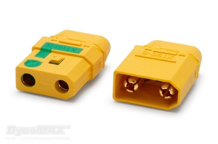 Guldpläterad kontakt XT90 Anti-spark / Par - 2
