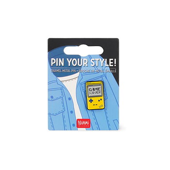 Pin your style! Enamel metal pin (knappenål), Game Lover
