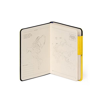 Anteckningsbok, My Notebook, Small, Blank,  Yellow Fresia (MYNOT0211)