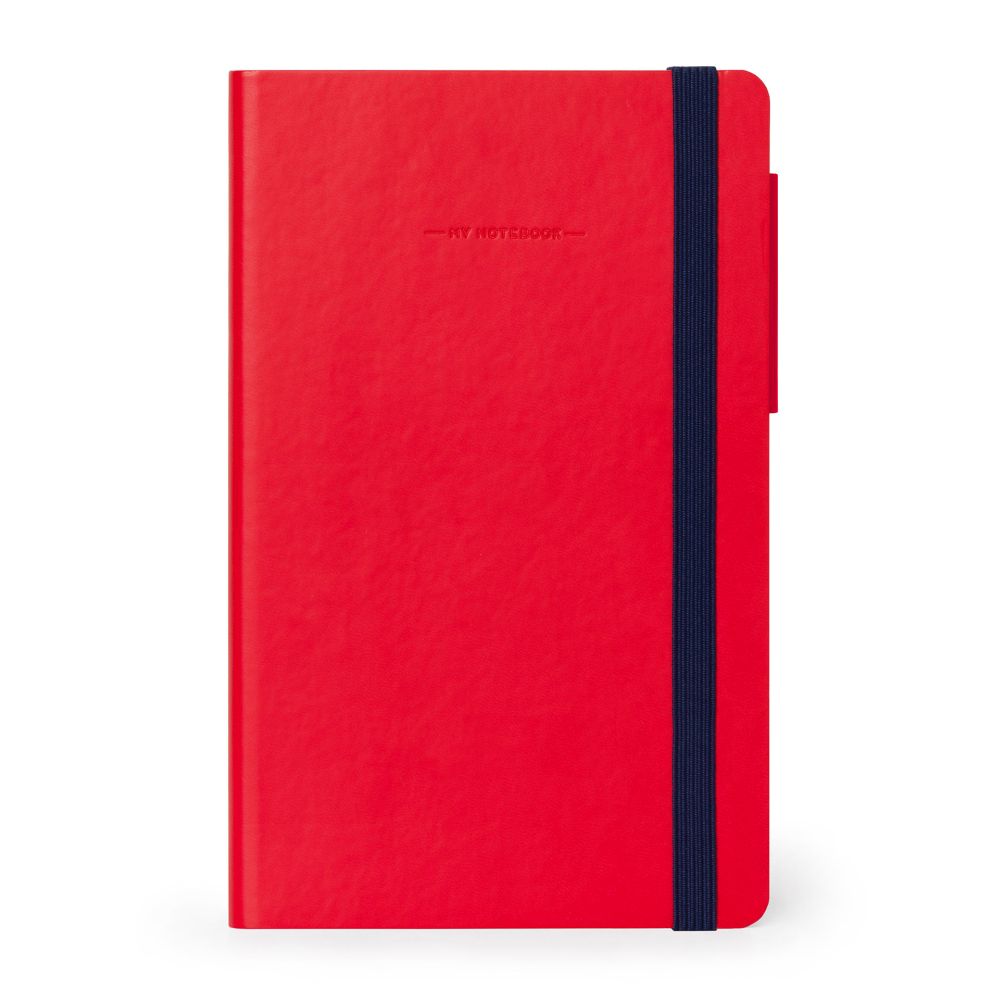 Notesbog, My Notebook, Medium, Linjeret, Red Passion (MYNOT0166)