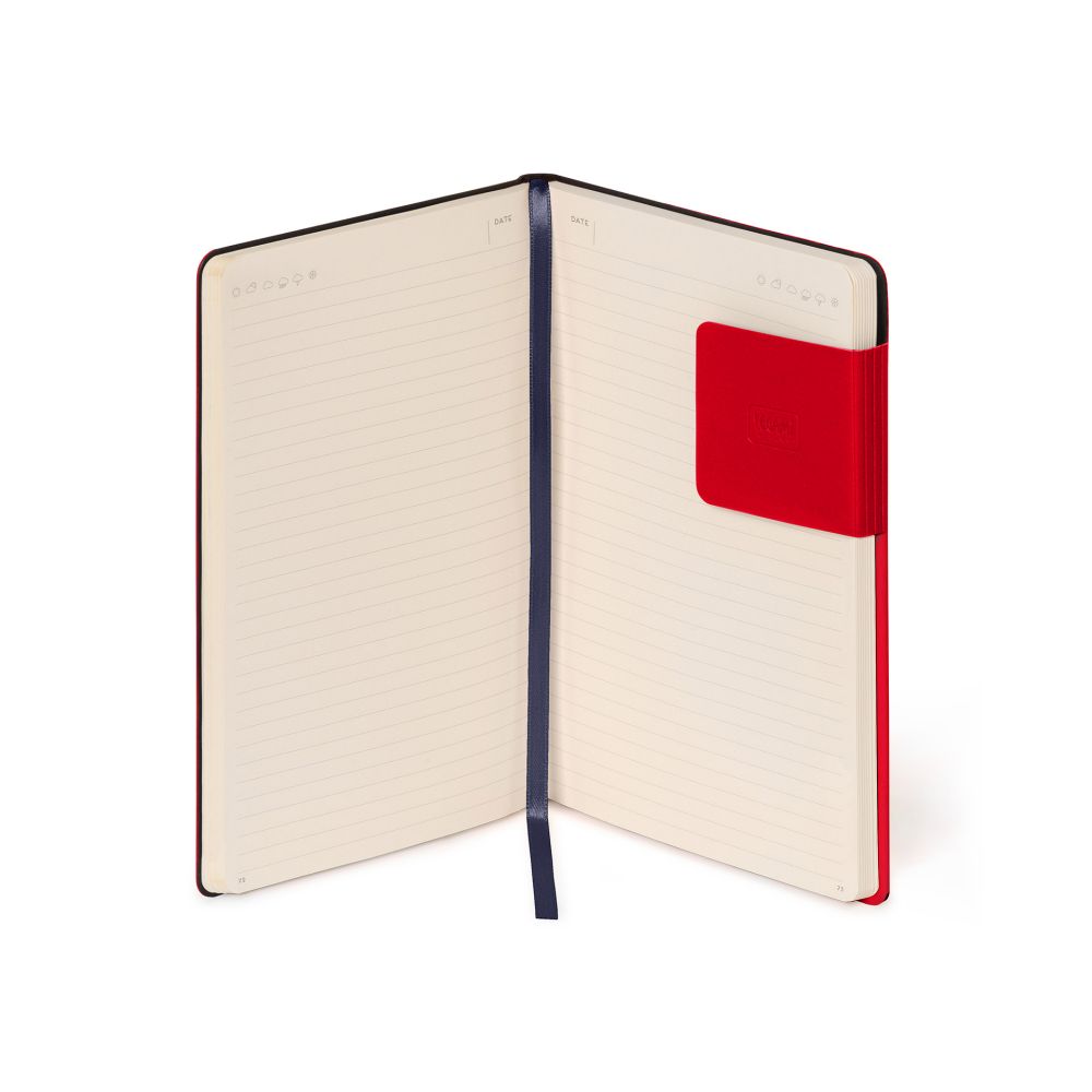 Notesbog, My Notebook, Medium, Linjeret, Red Passion (MYNOT0166) - 4
