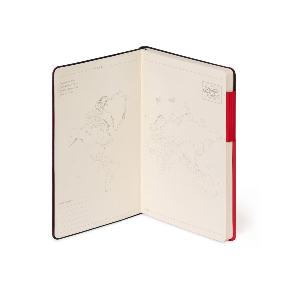 Notesbog, My Notebook, Medium, Linjeret, Red Passion (MYNOT0166) - 2