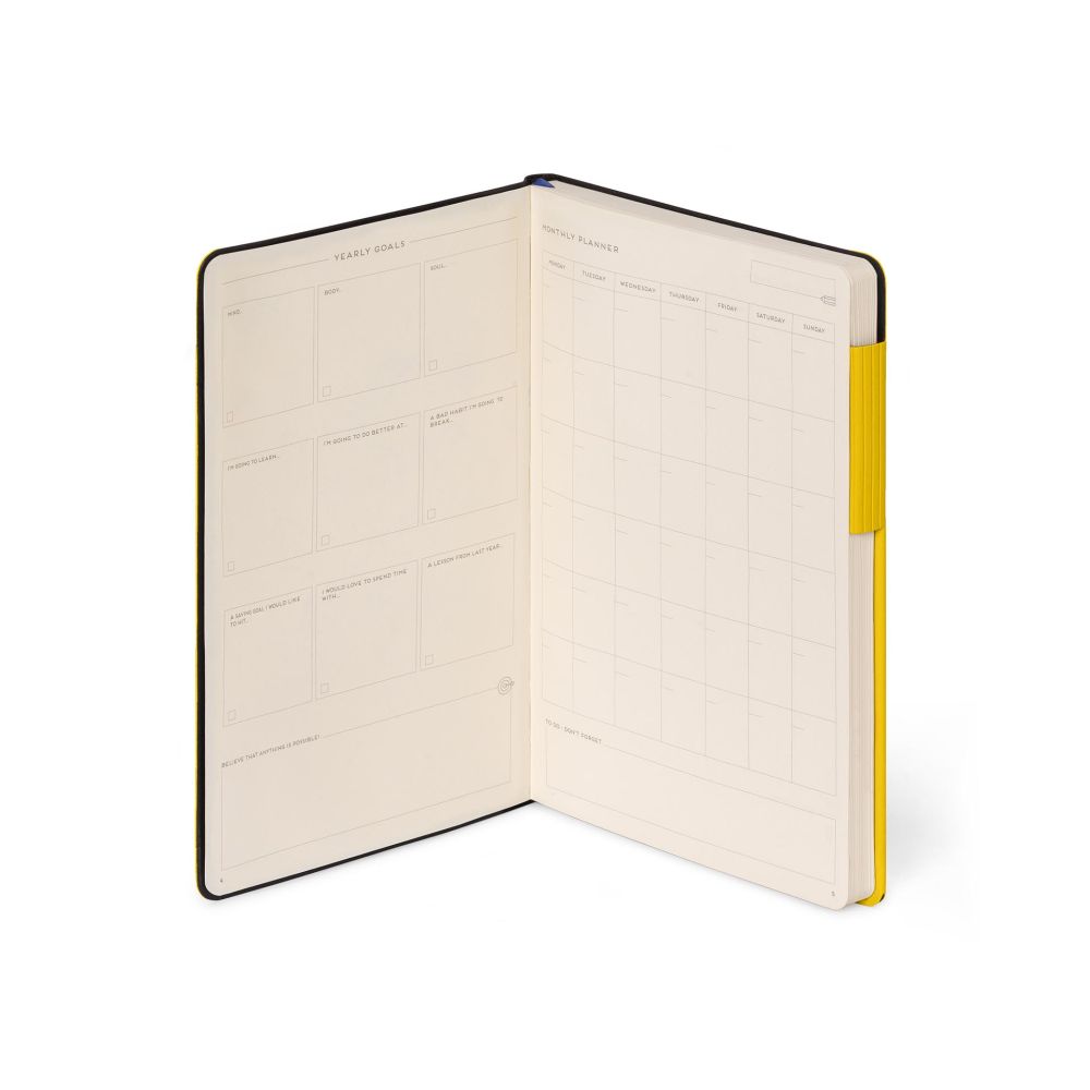 Anteckningsbok, My Notebook, Medium, Blank, Yellow Fresia (MYNOT0228) - 4