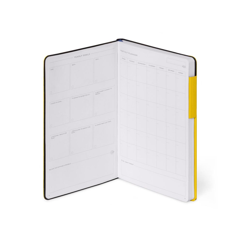 Anteckningsbok, My Notebook, Medium, Dotted, Yellow Fresia (MYNOT0234) - 4