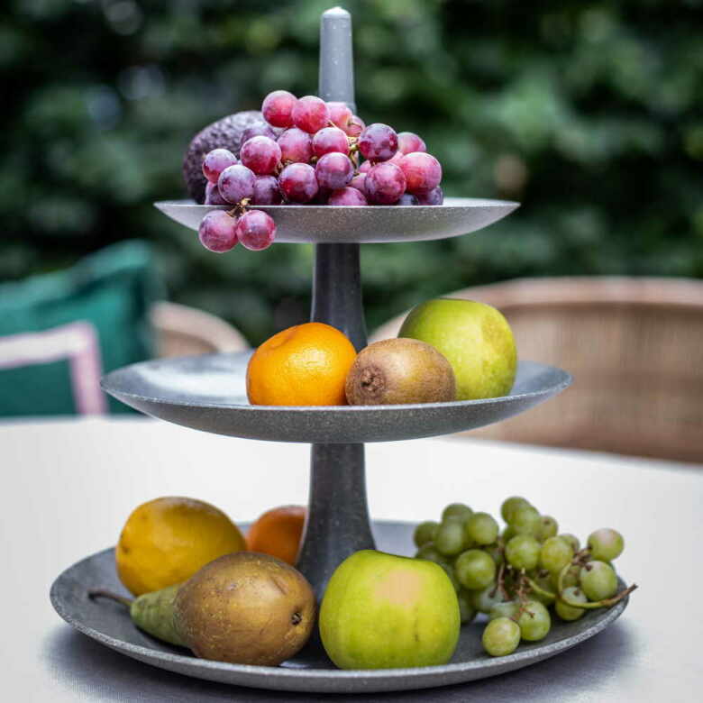BABELL L, Cake stand, Dark grey - 3