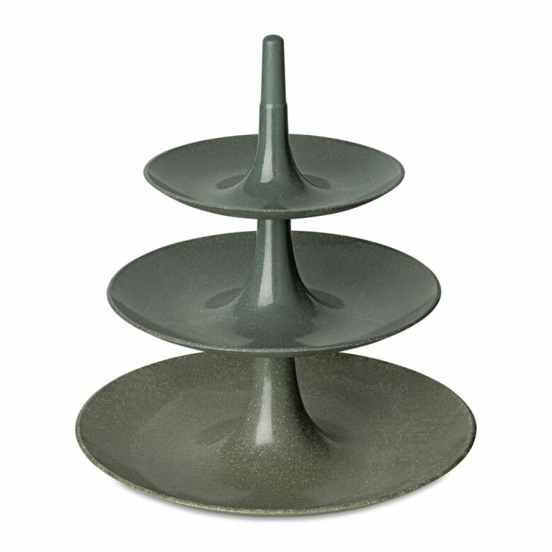 BABELL L, Cake stand, Dark grey