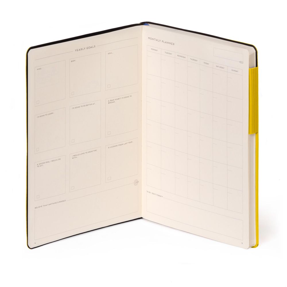 Anteckningsbok, My Notebook, Large, Linjerad, Yellow Fresia (MYNOT0243) - 4