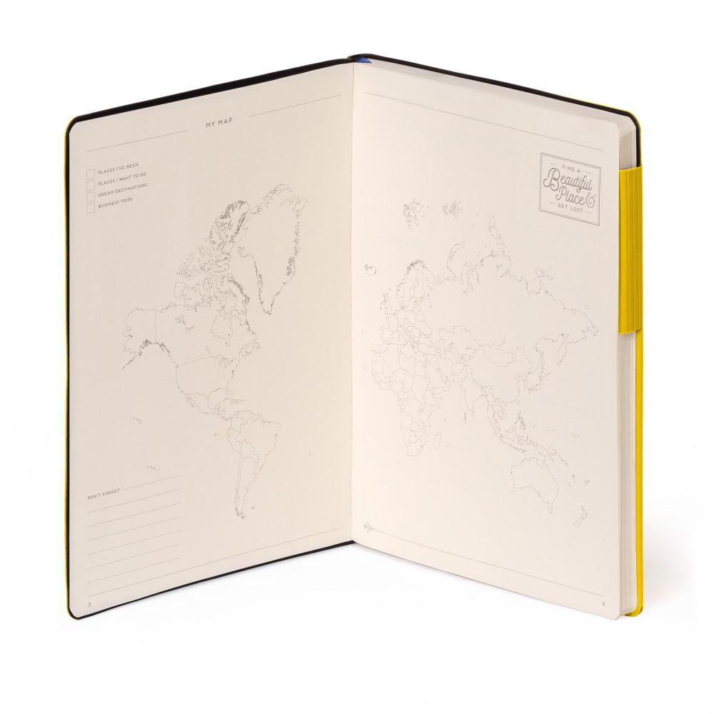 Anteckningsbok, My Notebook, Large, Linjerad, Yellow Fresia (MYNOT0243) - 3