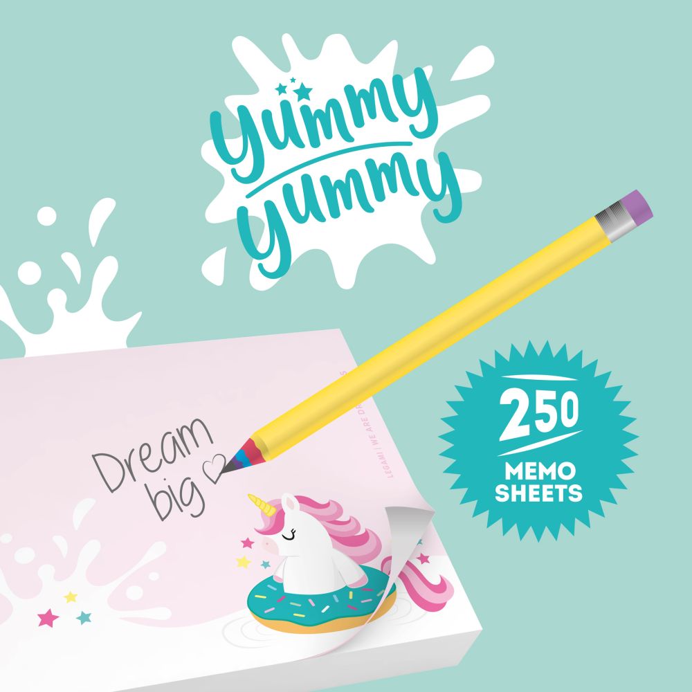 Memo Sheets, Yummy Yummy, Unicorn (MID0001) - 3