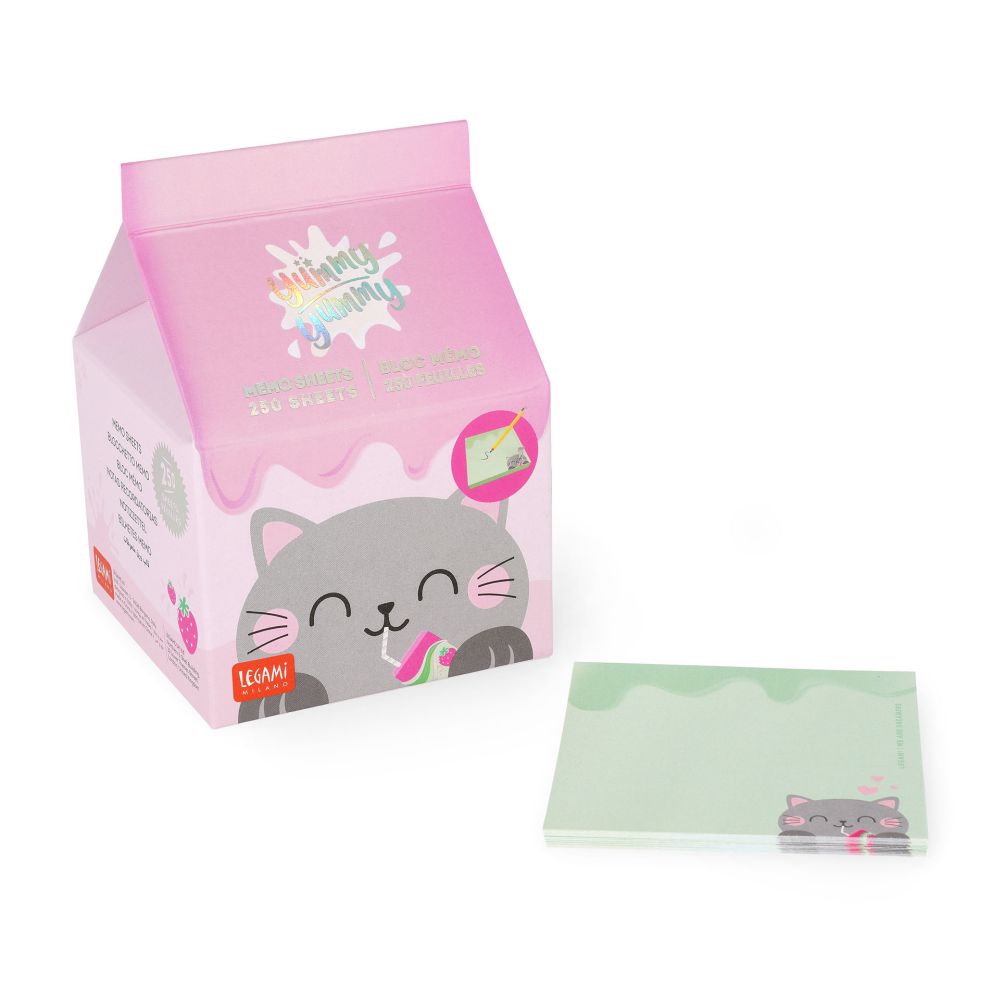 Memo Sheets, Yummy Yummy, Kitty (MID0002) - 2
