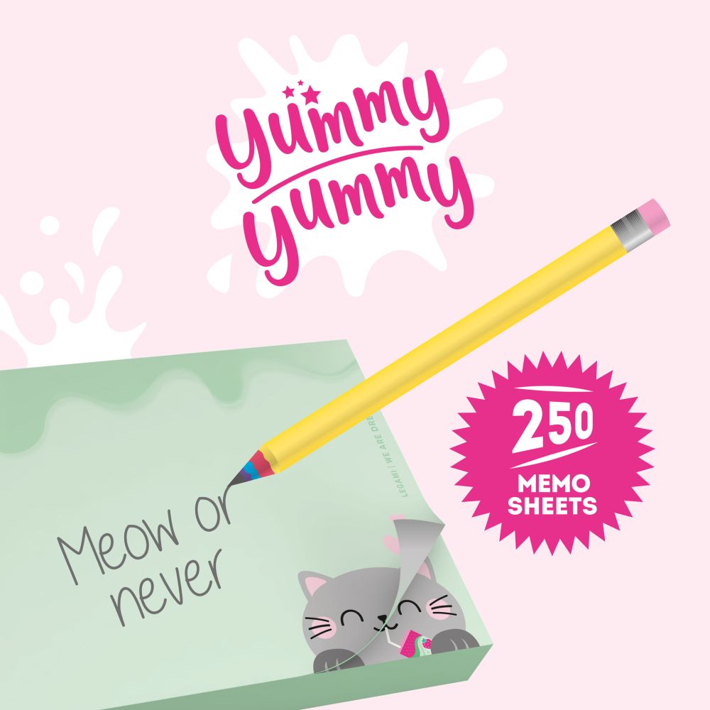 Memo Sheets, Yummy Yummy, Kitty (MID0002) - 3