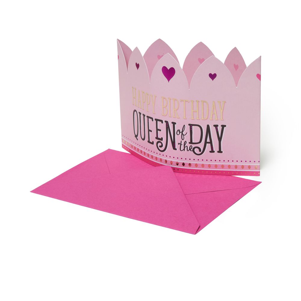 Party Greeting card, Queen Crown (BG0644)