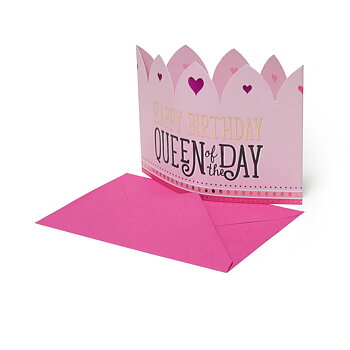 Party Greeting card, Queen Crown (BG0644)