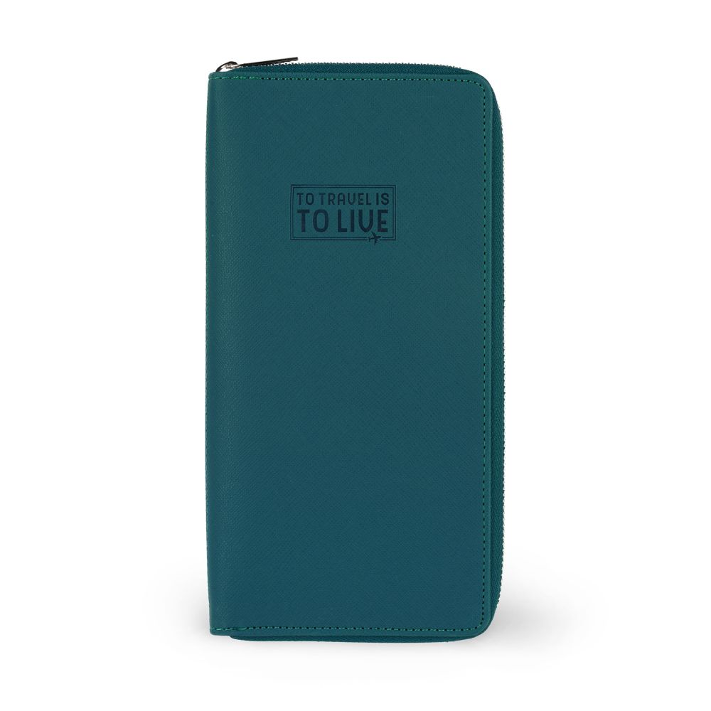 Fodral för resedokument och kreditkort,  Petrol Blue - 2