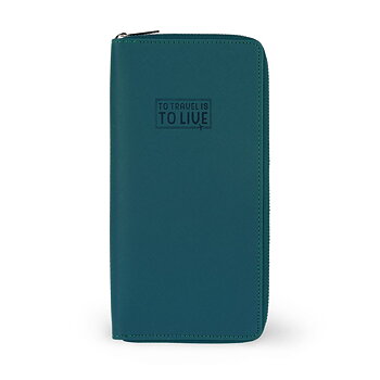 Etui til rejsedokumenter og kreditkort,  Petrol Blue