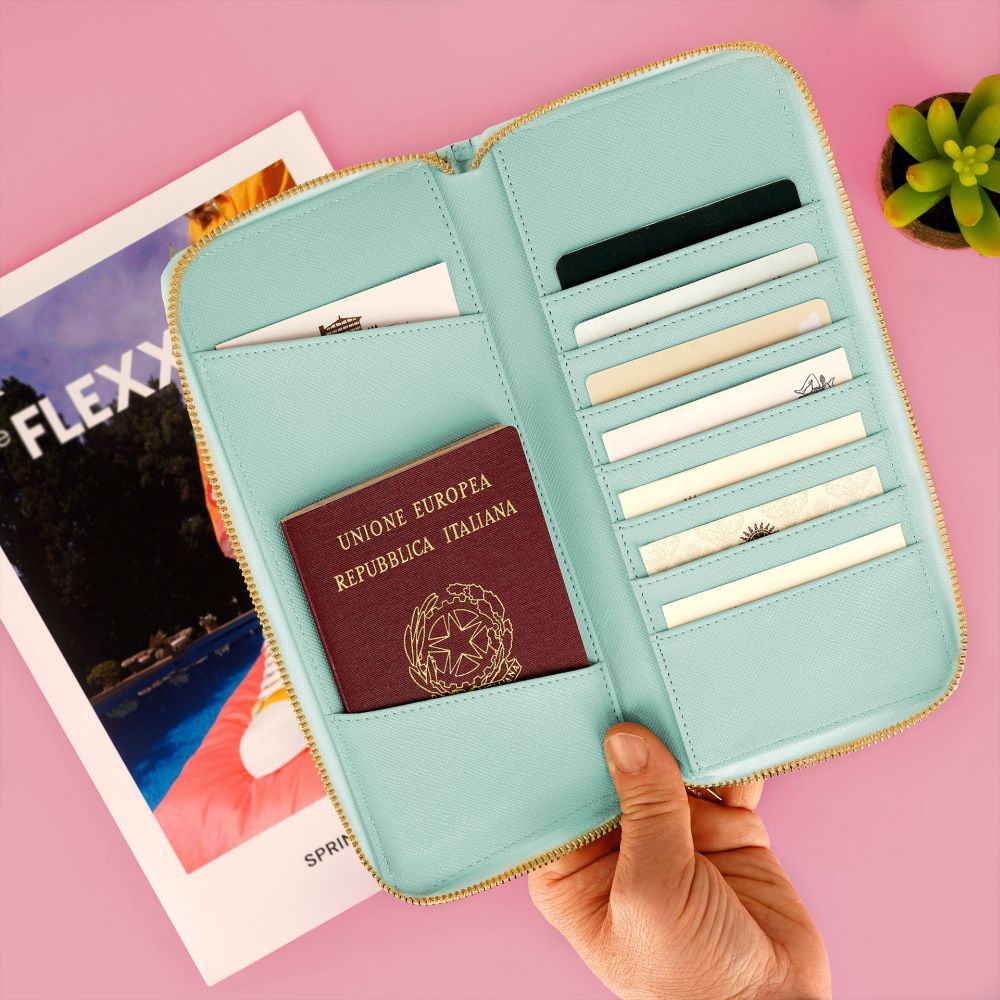 Etui til rejsedokumenter og kreditkort,  Flowers - 3
