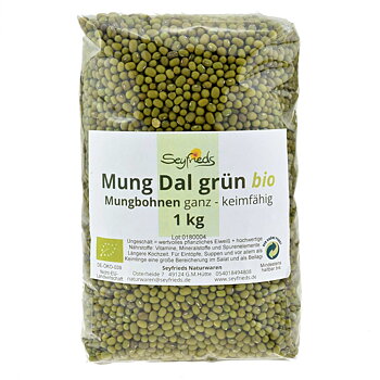 Moong Dal Sabut / Mung Beans Whole Org. 1kg,Seyfrieds