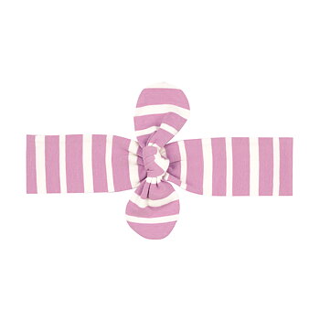 headband with knot STRIPES FLAMINGO