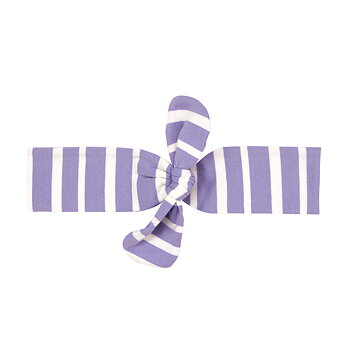 headband with knot STRIPES LAVENDER