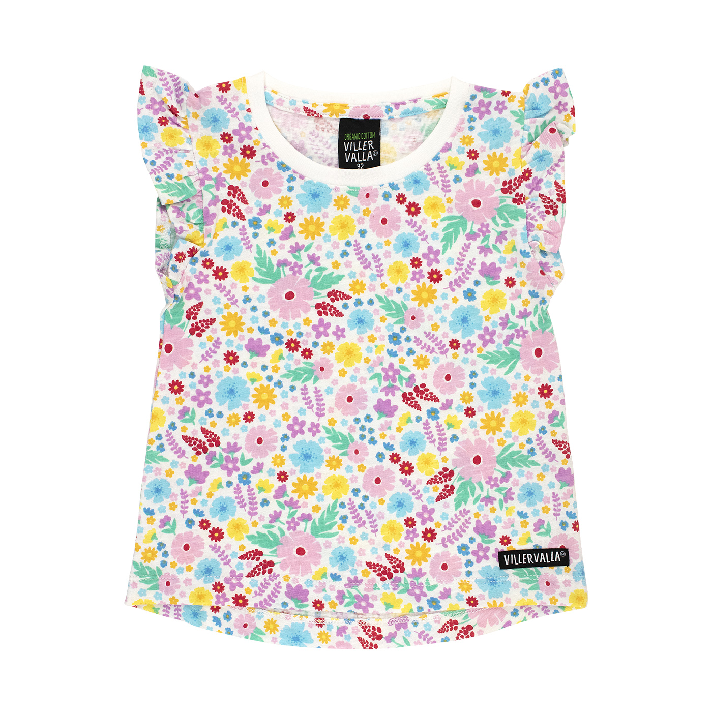 top with ruffles MEADOW FLOWERS