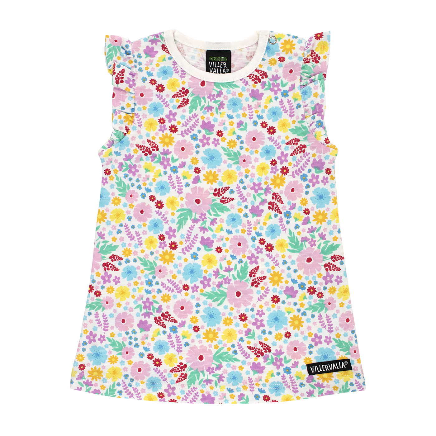 dress with ruffles MEADOW FLOWERS