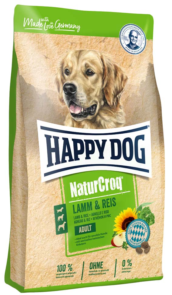 Happy Dog NaturCroq, lamm & ris, 11 kg