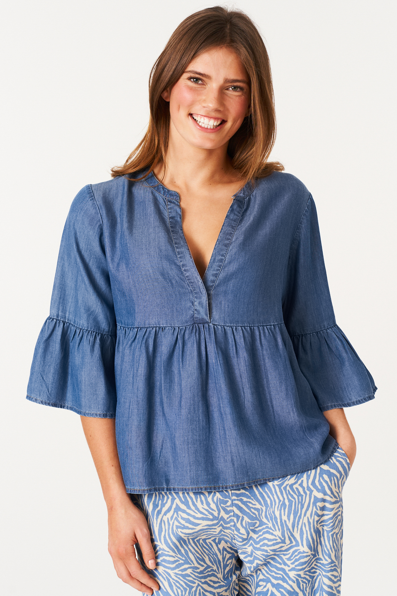 Tinja skjorta  lt. denim - 5