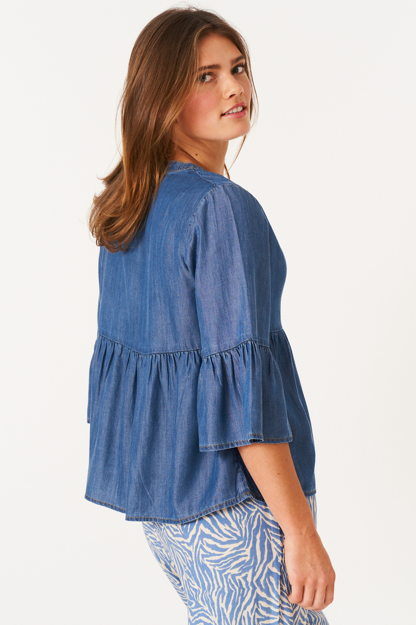 Tinja skjorta  lt. denim - 4