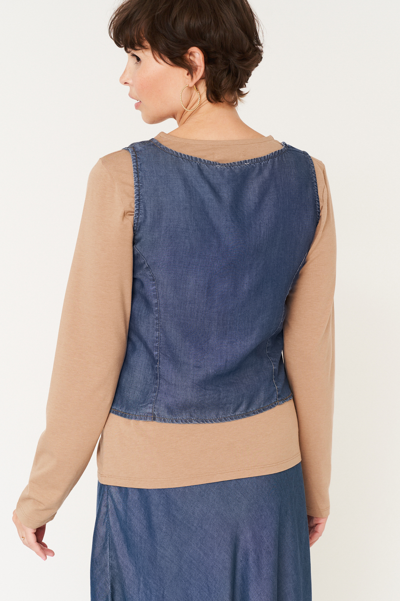 Tammy waistcoat  dk. denim - 4