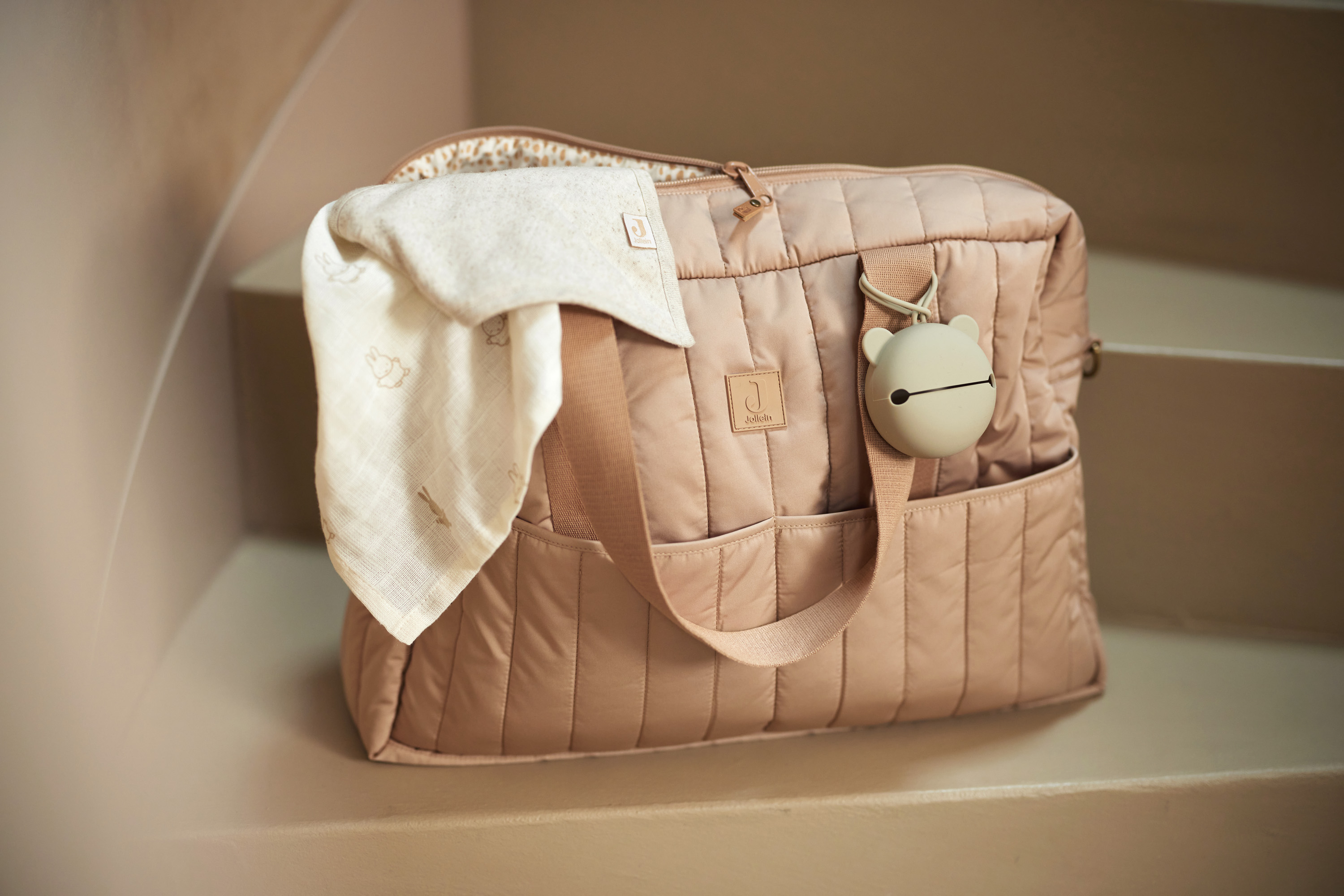 Jollein skötväska 42x30x13cm Biscuit - 9