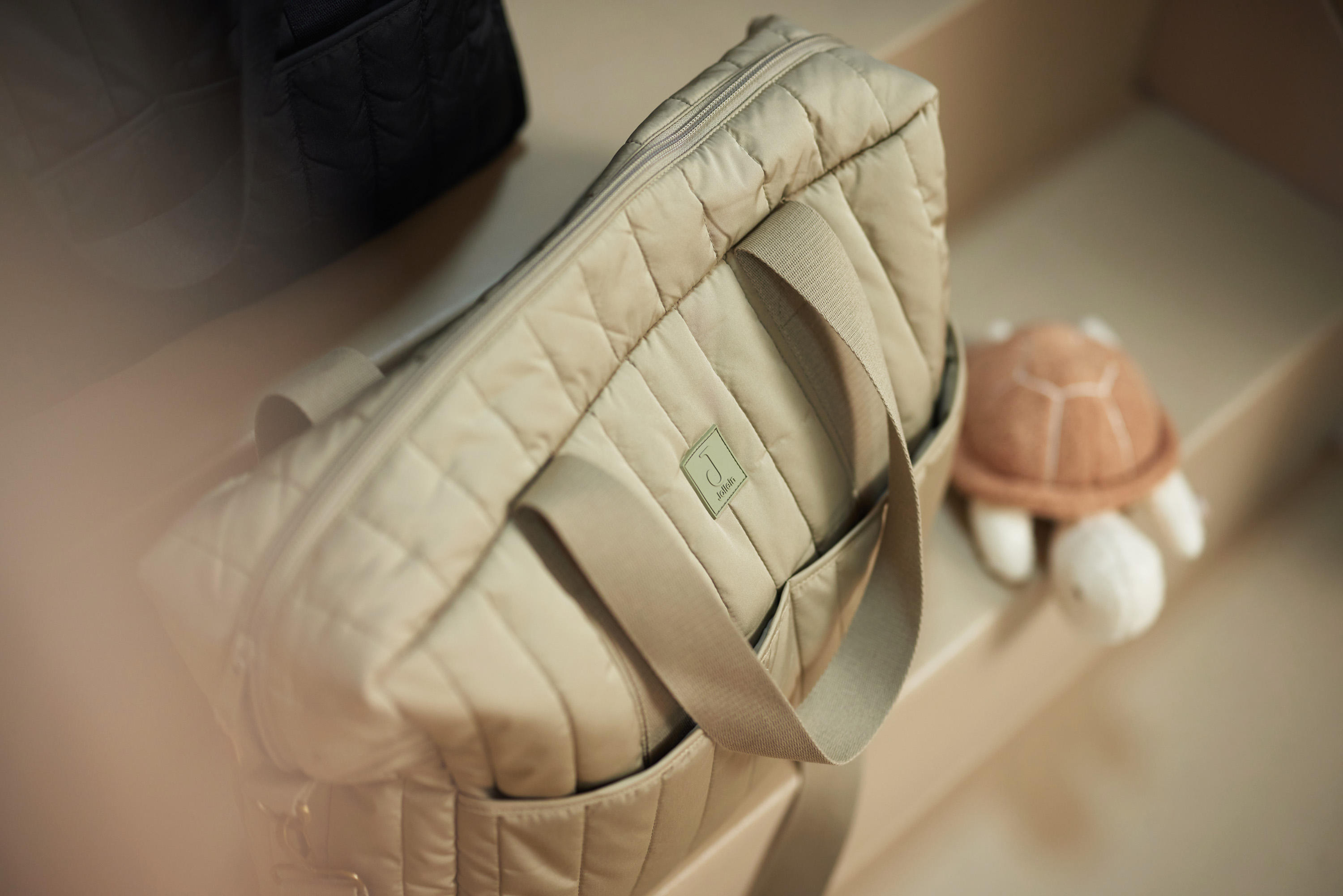Jollein skötväska 42x30x13cm Olive Green - 9
