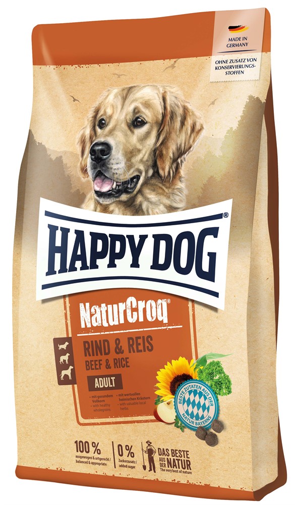 Happy Dog NaturCroq, nötkött & ris, 11 kg