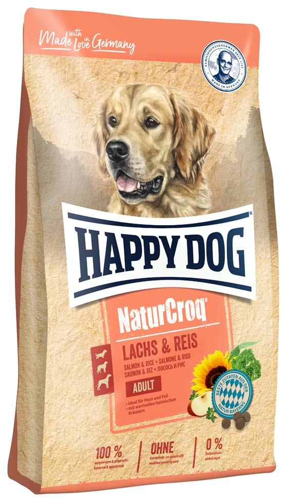 Happy Dog NaturCroq, lax & ris, 11 kg