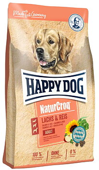 Happy Dog NaturCroq, lax & ris, 11 kg