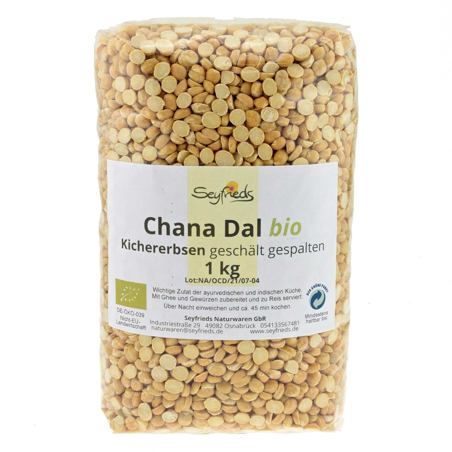 Chana Dal Eko. 1kg, Seyfrieds - 3