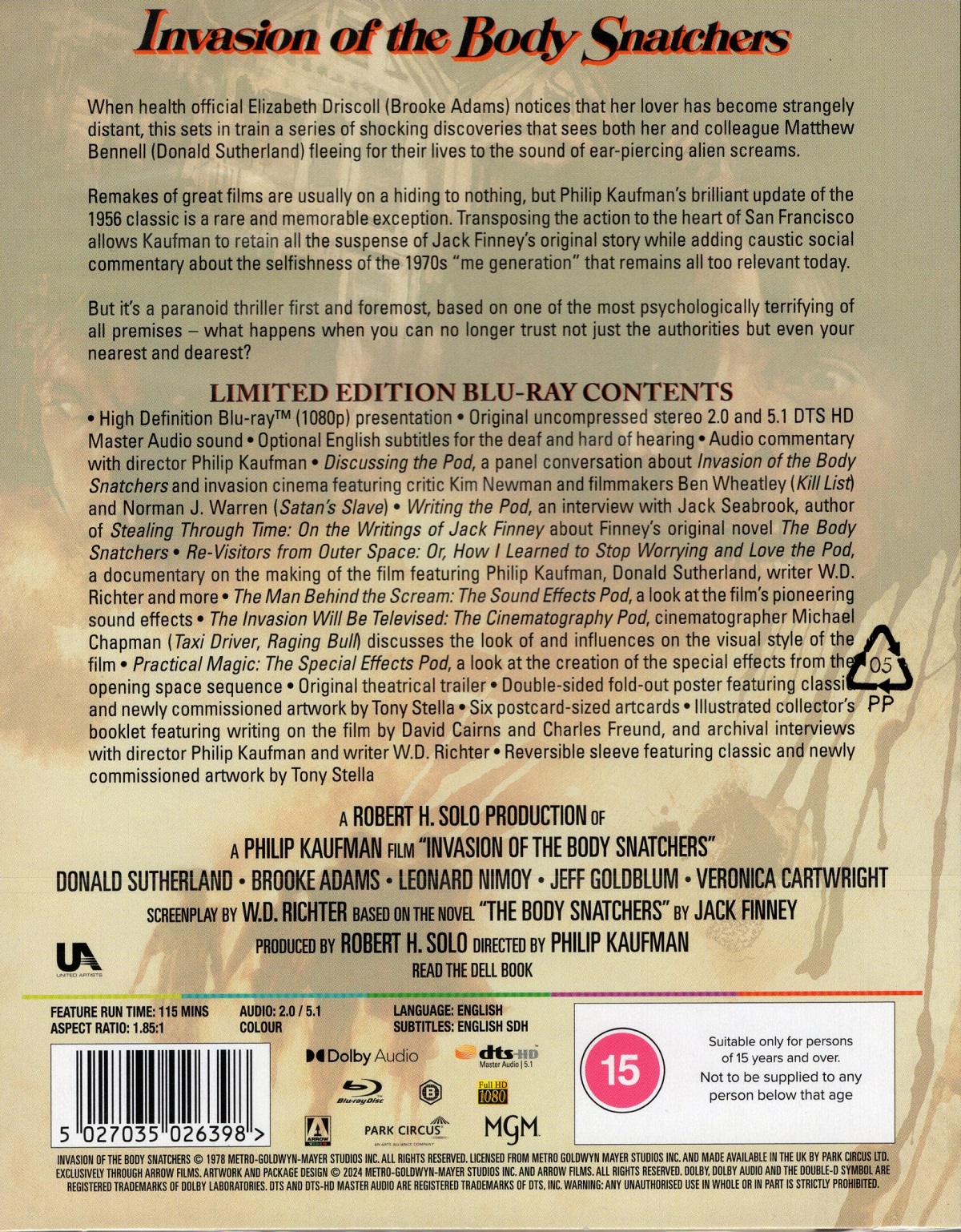 Invasion of the Body Snatchers (Limited Edition) (ej svensk text) (Blu-ray) - 2