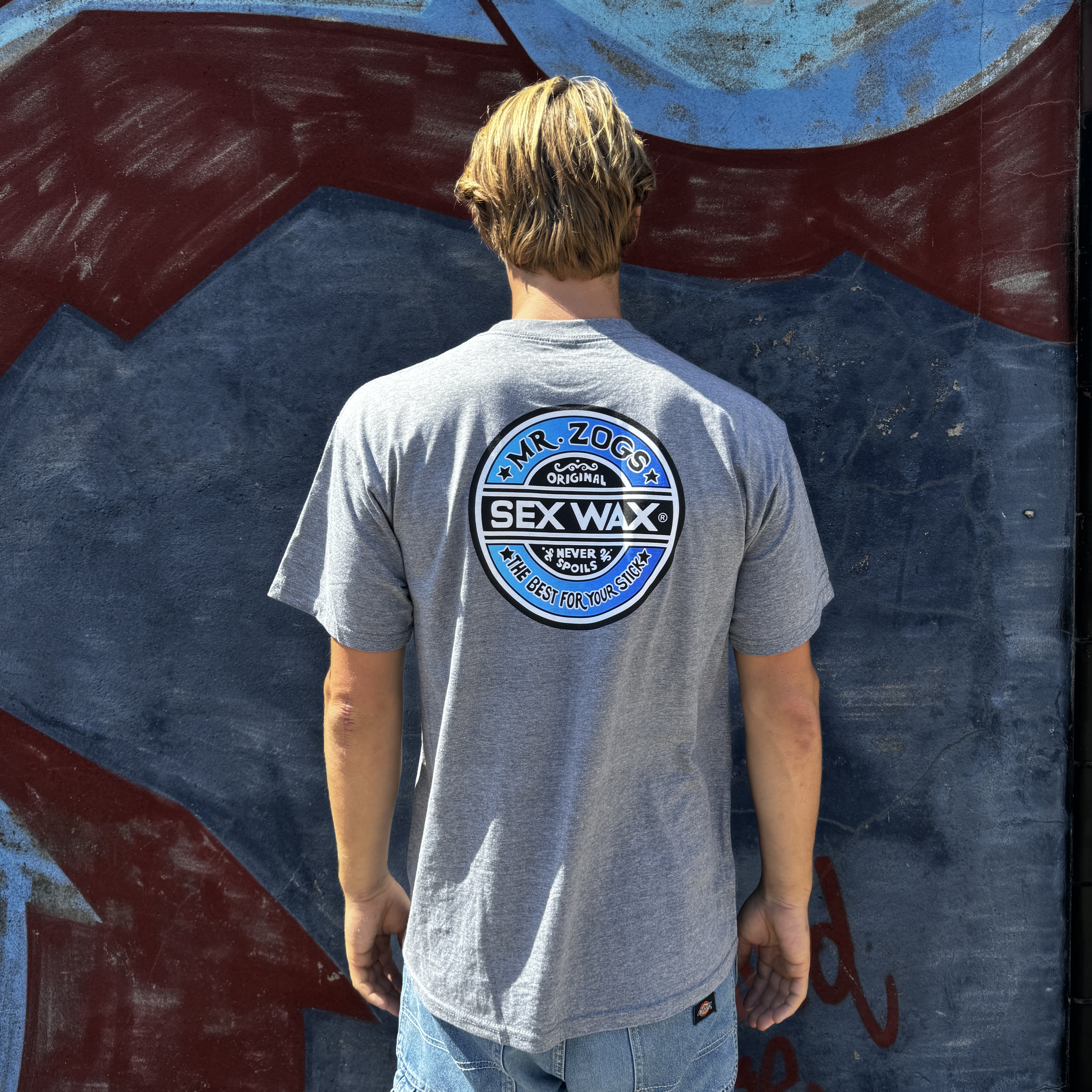 Sex Wax t-shirt grå fade