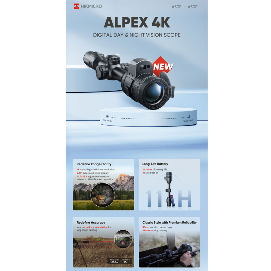 HIKMICRO A50EL 4K Tube Scope LRF - 9