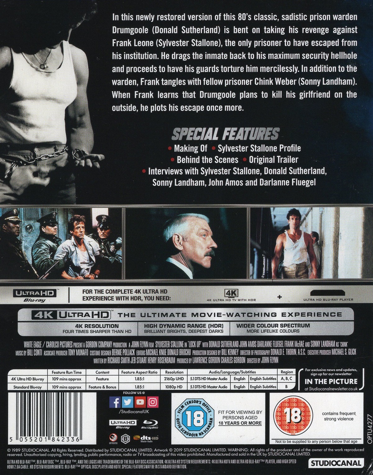 Lock Up (ej svensk text) (4K Ultra HD + Blu-ray) - 2